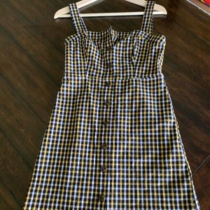 Hollister gingham dress with buttons